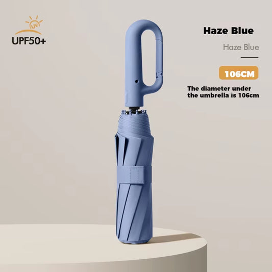 Ring Buckle Design 10 Rib Fully Automatic Umbrella for Men Folding Extra Large Strong Strong WOMEN'S Sunshade Double Umbrella