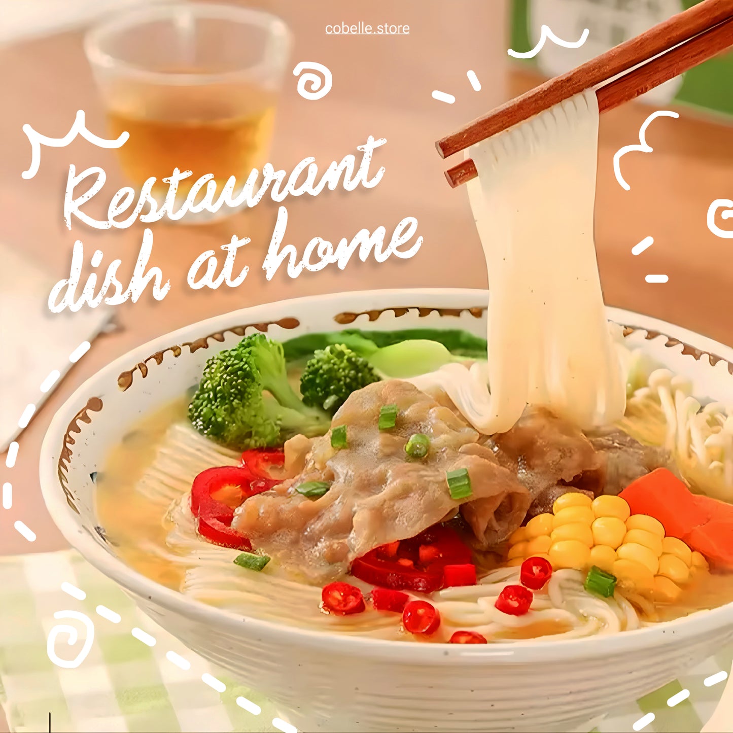 Auto Noodle Maker for Kitchen- 5 Pasta Shapes