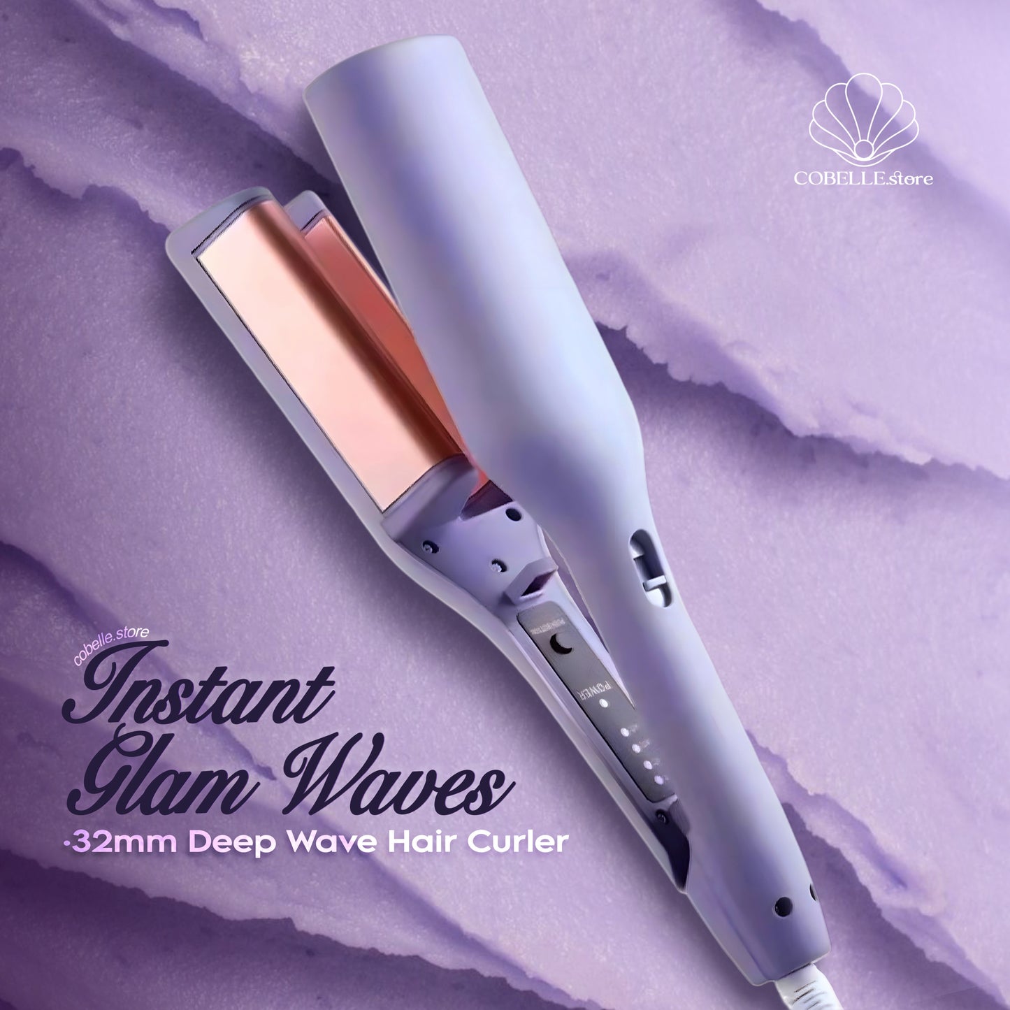 Instant Glam Waves – 32mm Deep Wave Hair Curler