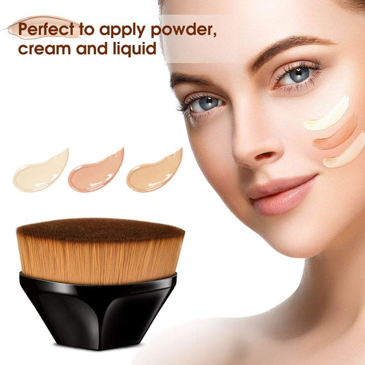 Makeup Foundation Brush Powder BB Cream Brushes Loose Powder Brush Flat Kit Maquiagem Cosmetic Make up Brushes (3 Pack,Black)