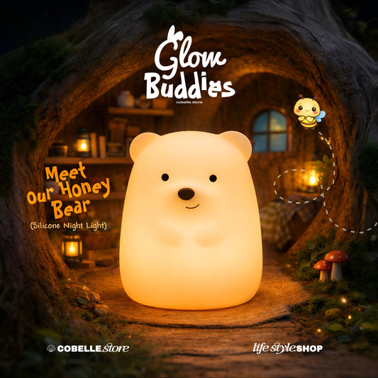 🧸✨ Benny Bear – Glow Buddies Silicone Night Light