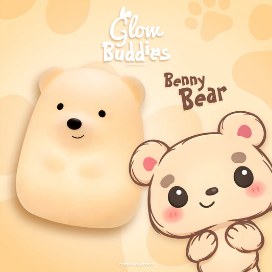 🧸✨ Benny Bear – Glow Buddies Silicone Night Light