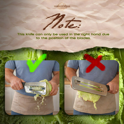 Premium Stainless Steel Cabbage Slicer — Easy Vegetable Cutting Tool