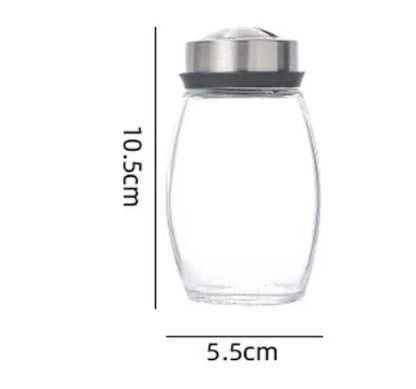 NEW Single Bottle Glass Jar and Spice Jar Set Rack Glass Seasoning Sugar Pepper Bottles Salt Shakers Holder Kitchen Storage Rack