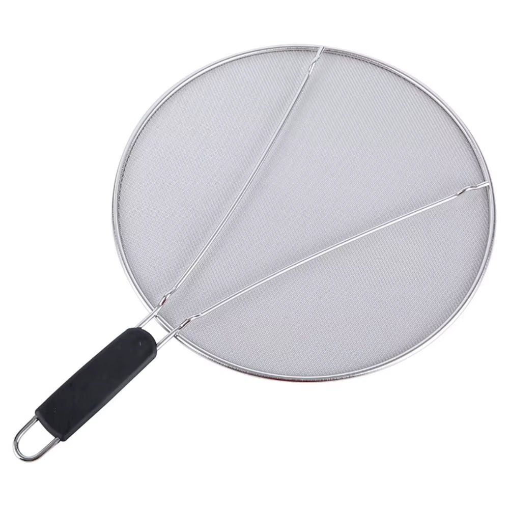 Anti Splatter Grease Splatter Screen Durable Cooking Frying Kitchen Tools Splash Cover Stainless Steel Guard Oil Net