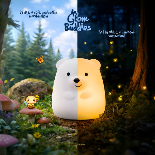🧸✨ Benny Bear – Glow Buddies Silicone Night Light