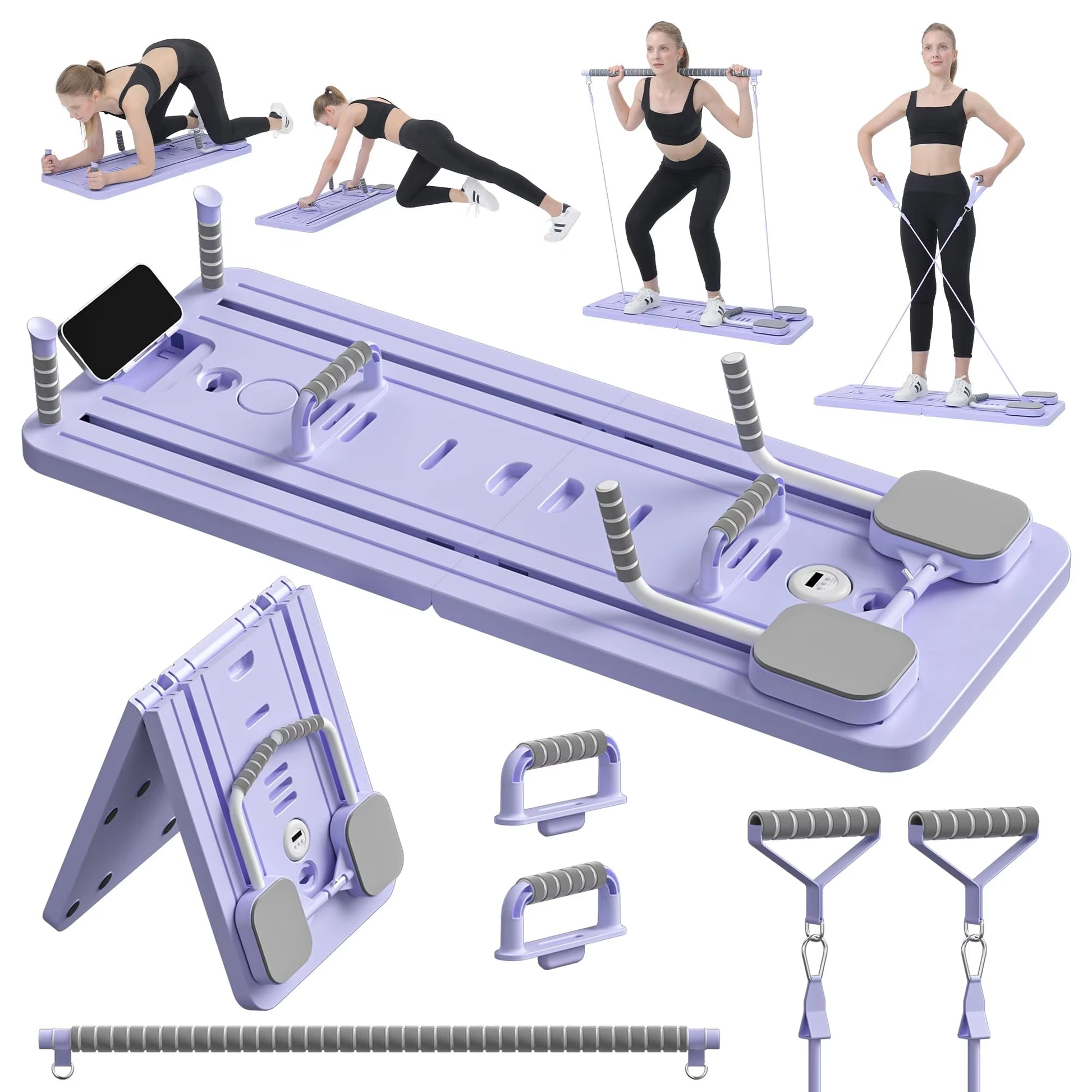 Multifunctional Fitness Board Pilates Reformer Abdominal Board Push up Plate Board Ab Board Fitness Core Workout Equipment