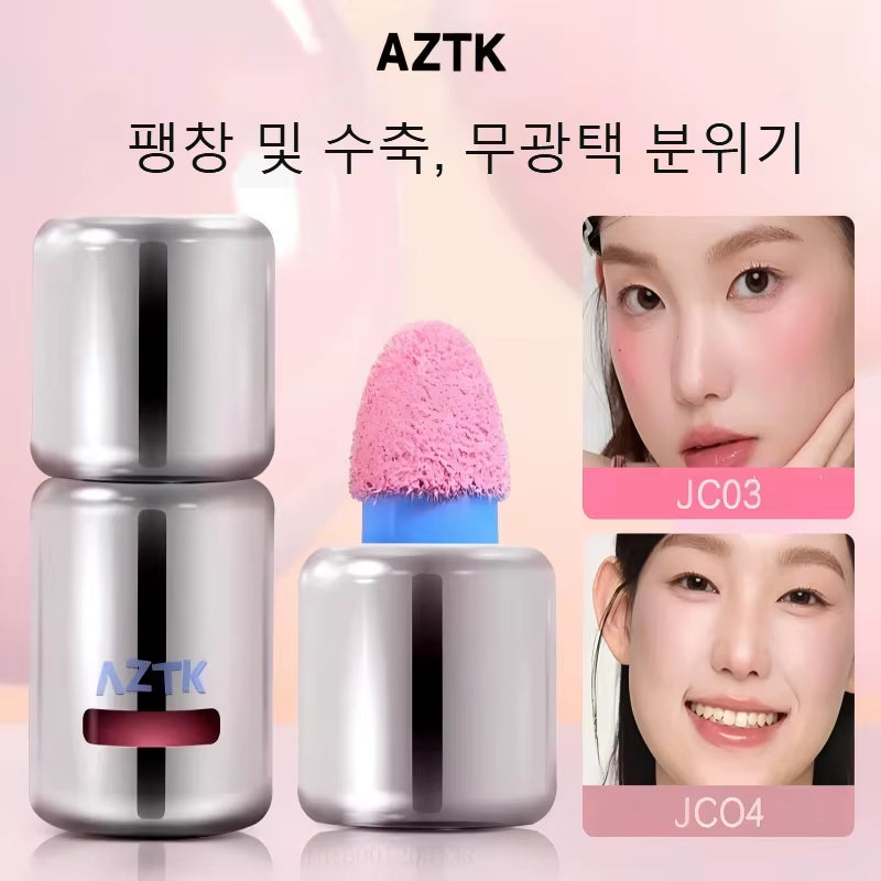 AZTK Blusher Color Face Makeup Rendering Liquid Blush JC04 Moisturizer Longlasting Beauty Expands Contracts Cheek Cosmetics