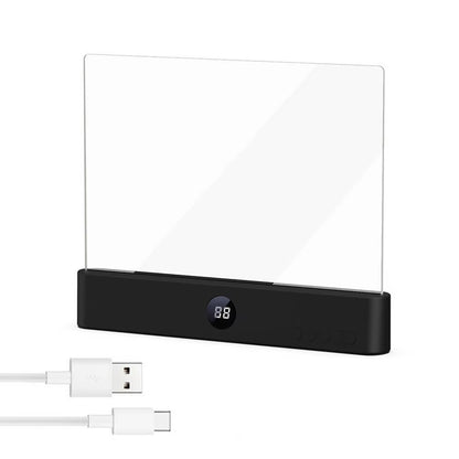 Ravel Reading Lamp Book Light Rechargeable Clear LED Flat Reading Light Dimmable Panel Plate Lamp 3 Colors Timer Full Page Light
