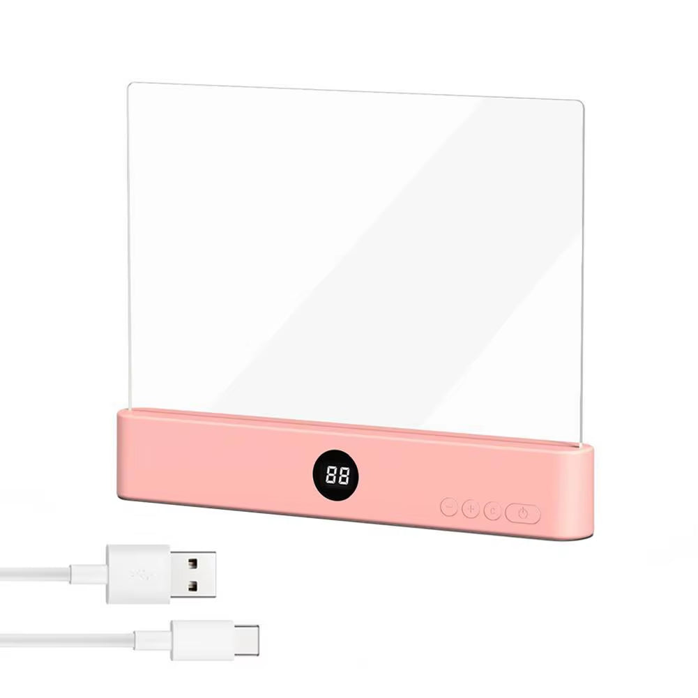 Ravel Reading Lamp Book Light Rechargeable Clear LED Flat Reading Light Dimmable Panel Plate Lamp 3 Colors Timer Full Page Light
