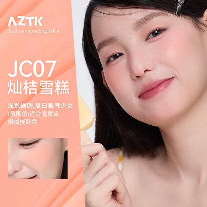 AZTK Blusher Color Face Makeup Rendering Liquid Blush JC04 Moisturizer Longlasting Beauty Expands Contracts Cheek Cosmetics