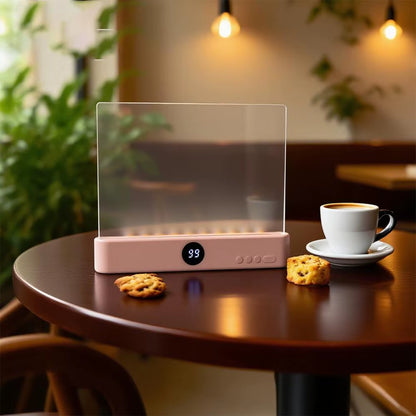 Ravel Reading Lamp Book Light Rechargeable Clear LED Flat Reading Light Dimmable Panel Plate Lamp 3 Colors Timer Full Page Light