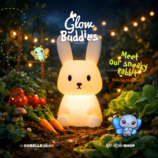 🐰✨ Lumi Rabbit – Glow Buddies Silicone Night Light