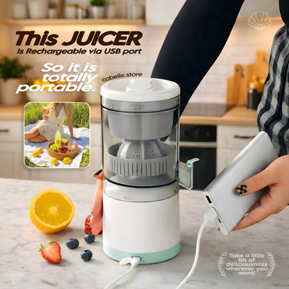 Portable USB Rechargeable Juicer — Fresh Juice Anytime, Anywhere 🍊✨