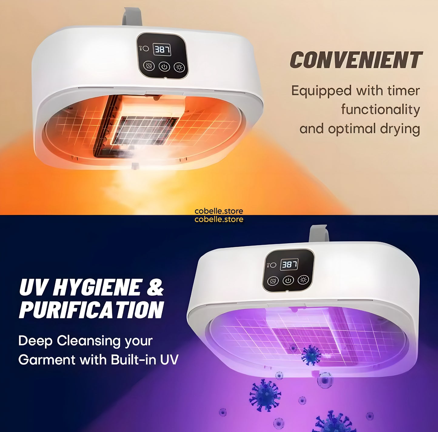 Compact Portable Electric Clothes Dryer to Travel.