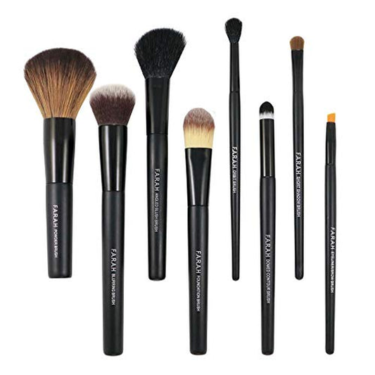 The Elegant 8 Premium Makeup Brushes Set Makeup Brush Kit by
