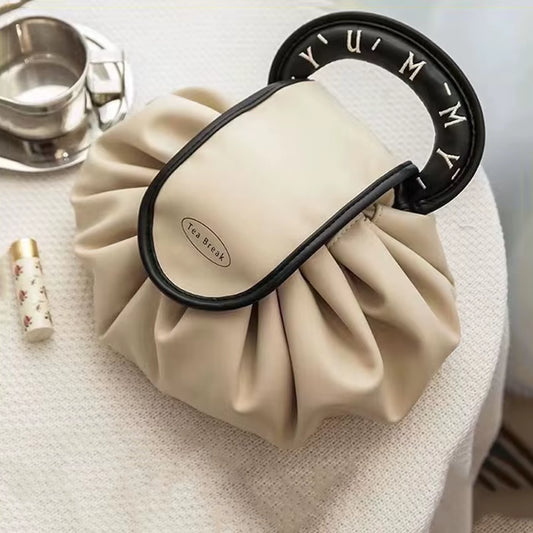 Large Capacity Cosmetic Bag Fashion Luxury Women Travel Toiletry Makeup Pouch Ladies Drawstring Make up Tool Storage Bag