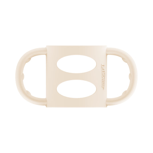 Milestones 100% Silicone Baby Bottle Handles, Narrow, Ecru, 1 Pack