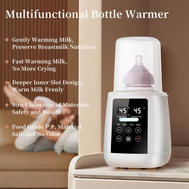 Baby Bottle Warmer Multi Function Fast Baby Accessories Food Heater Milk Warmer Steriliser with Accurate Temperature Control