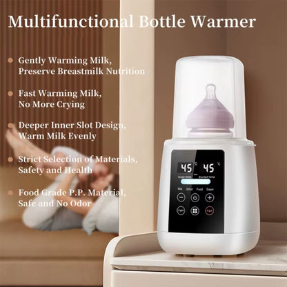 Baby Bottle Warmer Multi Function Fast Baby Accessories Food Heater Milk Warmer Steriliser with Accurate Temperature Control